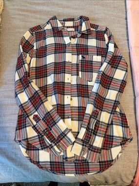 Abercrombie and fitch plaid button up shirt